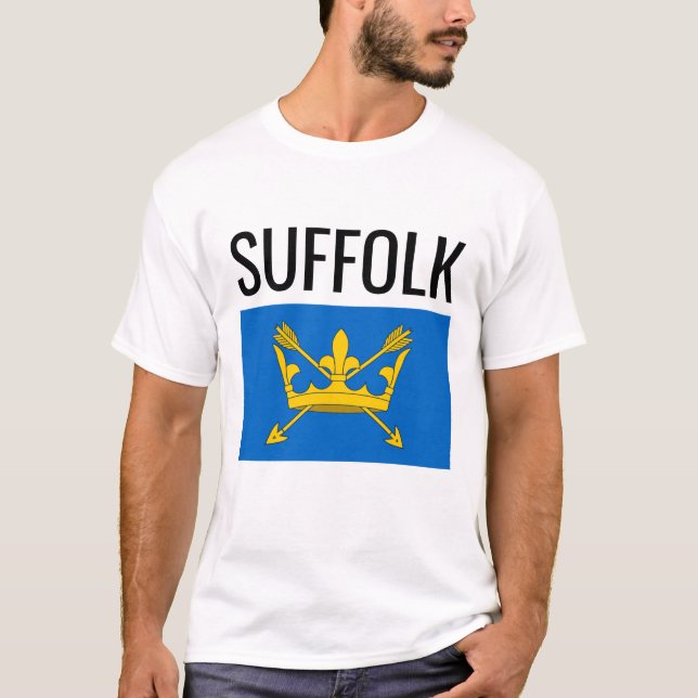 Camiseta Suffolk // English County Flag (Frente)