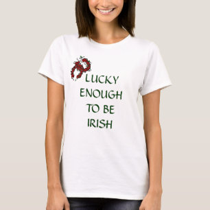 Camiseta SUFICIENTEMENTE AFORTUNADO PARA SER IRLANDÊS Camis