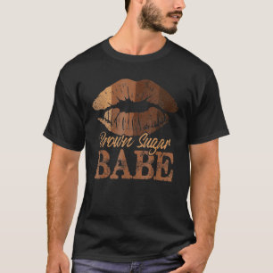 Camiseta Sugar Babe Brown Mulheres Negras Orgulhosas Melani