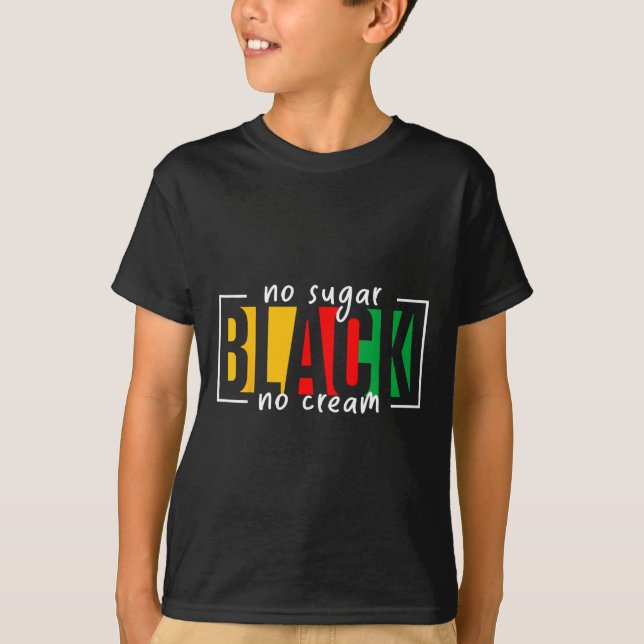 Camiseta Sugar Black No Cream Juntet Black History Mont (Frente)