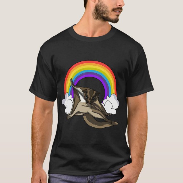 Camiseta Sugar Glider Arco-íris (Frente)