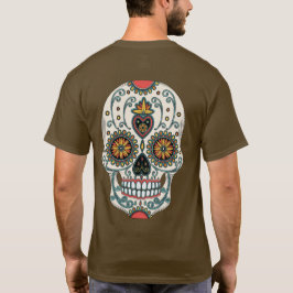 Camiseta Sugar Love Skull Dia De Los Muertos Dia do Morto
