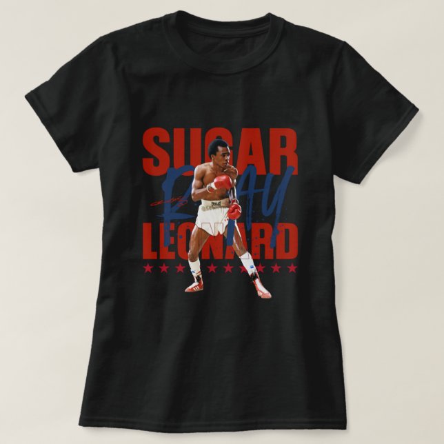 Camiseta Sugar Ray Leonard (Frente do Design)