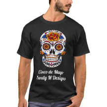 Sugar Skull Cinco de Mayo Personalize Nome Unisex