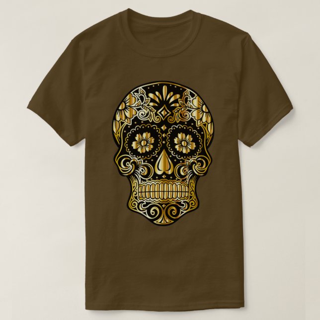 Camiseta Sugar Skull Design 1 (Frente do Design)