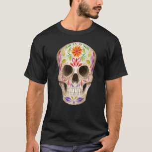 Camiseta Sugar Skull Dia De Los Muertos Morto do Dia Calave
