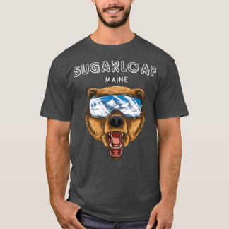 Camiseta Sugarloaf Maine Grizzly Ski Gift