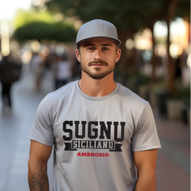 Camiseta Sugnu Sicilianu I Am Sicilian Italian (Criador carregado)
