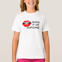 Camiseta Sugue-o acima do cupcake Mouthy