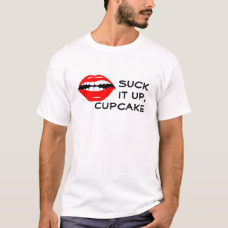 Camiseta Sugue-o acima do cupcake Mouthy