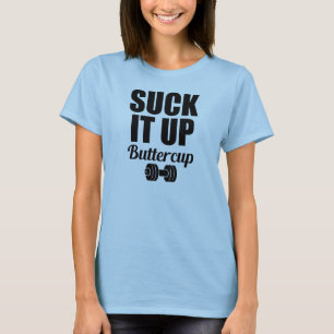 Camiseta Sugue-o acima do tanque da malhação das mulheres