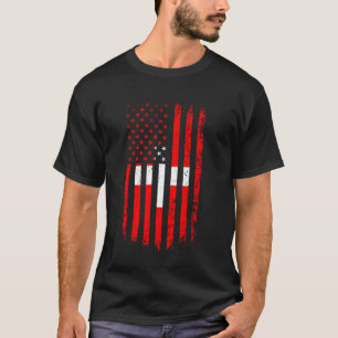 Camiseta Suíça Bandeira Americana Suíça Raízes Confederação