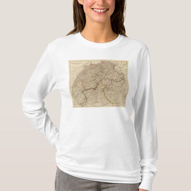 Camiseta Suiça, cumes (Frente)
