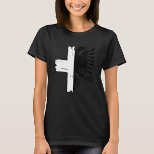 Camiseta Suiça de Bandeira Albanesa Amizade Albanesa