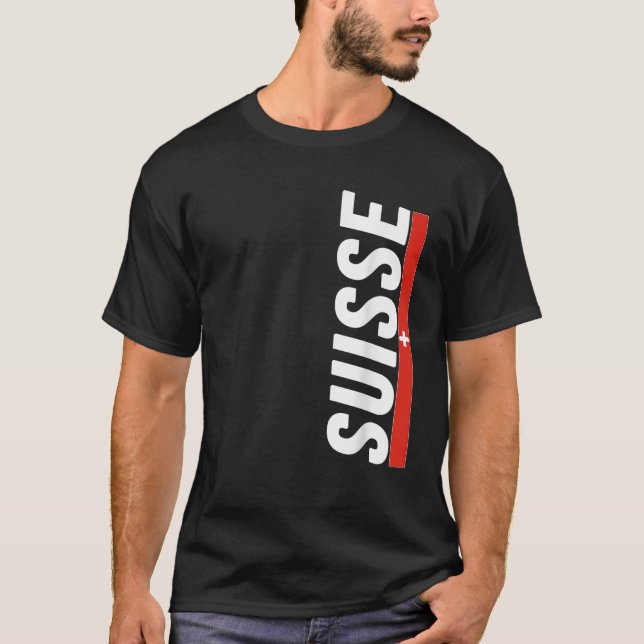 Camiseta Suiça de bandeira suíça Souvenir Schweiz Gift Suis (Frente)