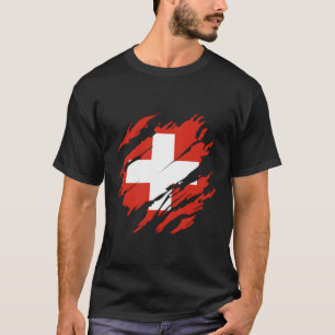 Camiseta Suiça de Sinalizador Suíça