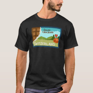 Camiseta Suiça de souvenir para homens 1