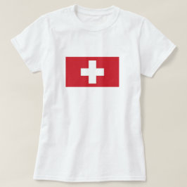 Camiseta Suiça de T-Shirt feminina