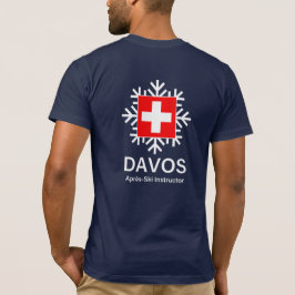 Camiseta Suiça do instrutor do Apres-Esqui de DAVOS