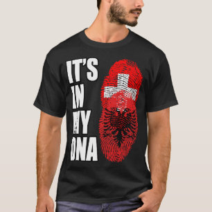 Camiseta Suiça E Patrimônio Do ADN Da Mistura Albanesa