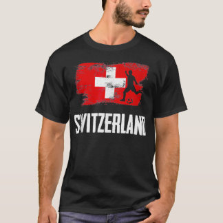 Camiseta Suiça Flag Jersey Swiss Soccer Team Swiss Swiss, M