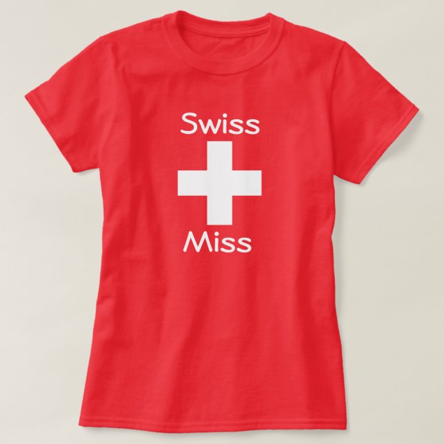 Camiseta Suíça Miss Tee (Frente do Design)