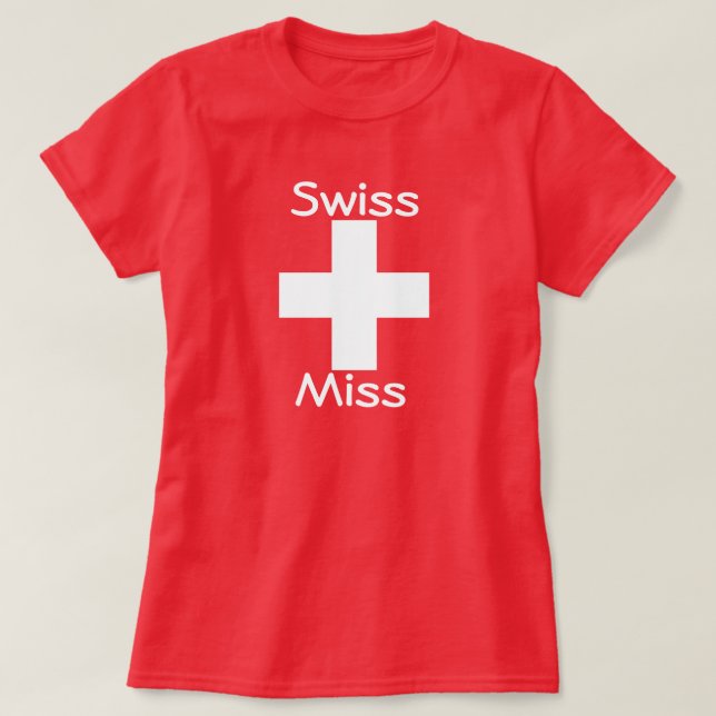 Camiseta Suíça Miss Tee (Frente do Design)