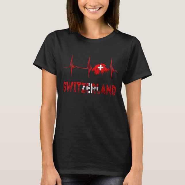 Camiseta Suiça Pulse Schweiz Swiss Flag (Frente)