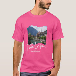 Camiseta Suíça Retro Interlaken Lembrança Interlaken