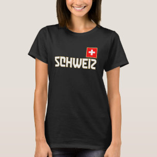 Camiseta Suiça, Schweizer Flagge, Schweiz, Sui, Suíça