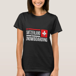 Camiseta Suiça Snowboard Swiss Flag Race Halfpipe