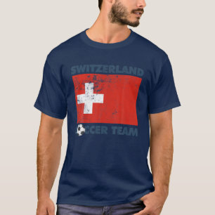 Camiseta Suiça Soccer Team Flag 2022 Supporter