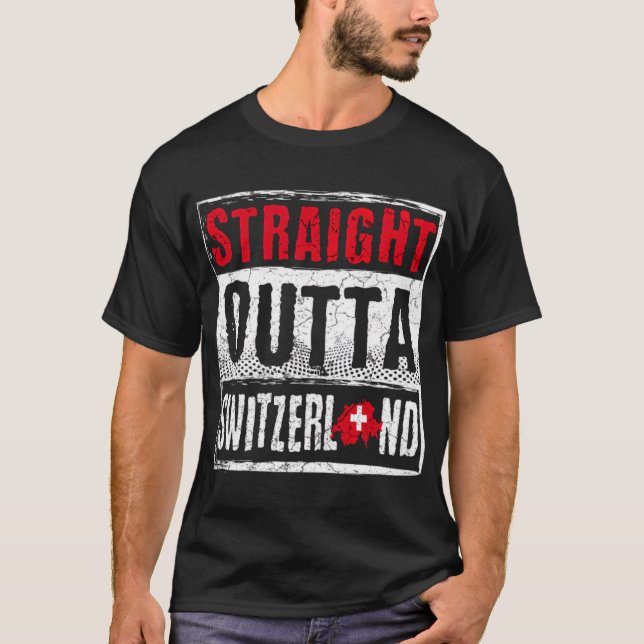 Camiseta Suíça Straight Outta Suíça (Frente)