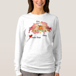 Camiseta Suíça - Suisse Svizzera - Svizra - Switzerland