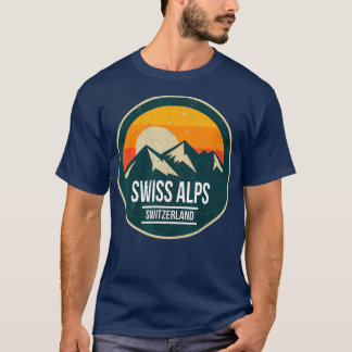 Camiseta SUIÇA SWISS ALPS Montanha Montanha Sunset