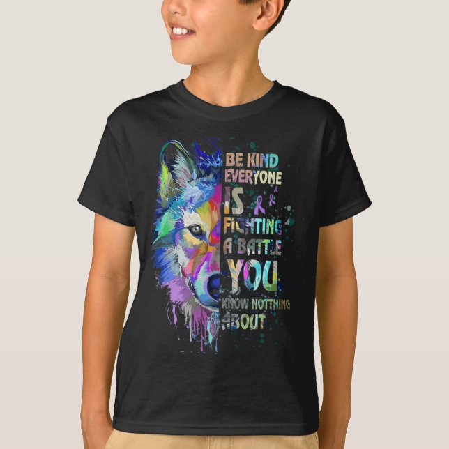 Camiseta Suicide Awareness Be Kind Everyone Is Fighting A T (Frente)