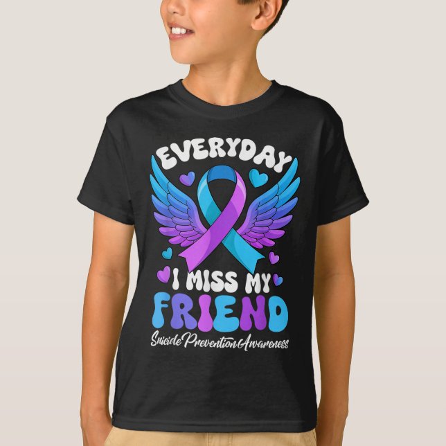 Camiseta Suicide Awareness Friend Suicide Prevention Awaren (Frente)