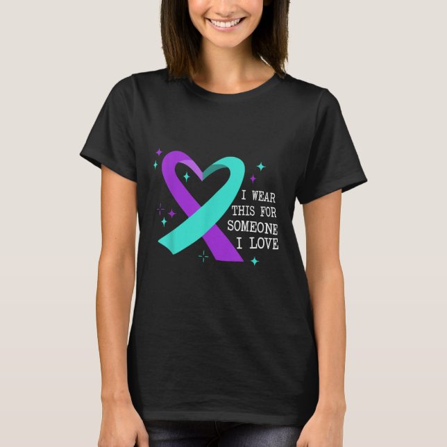 Camiseta Suicide Awareness Suicide Prevention Suprt Survivo (Frente)