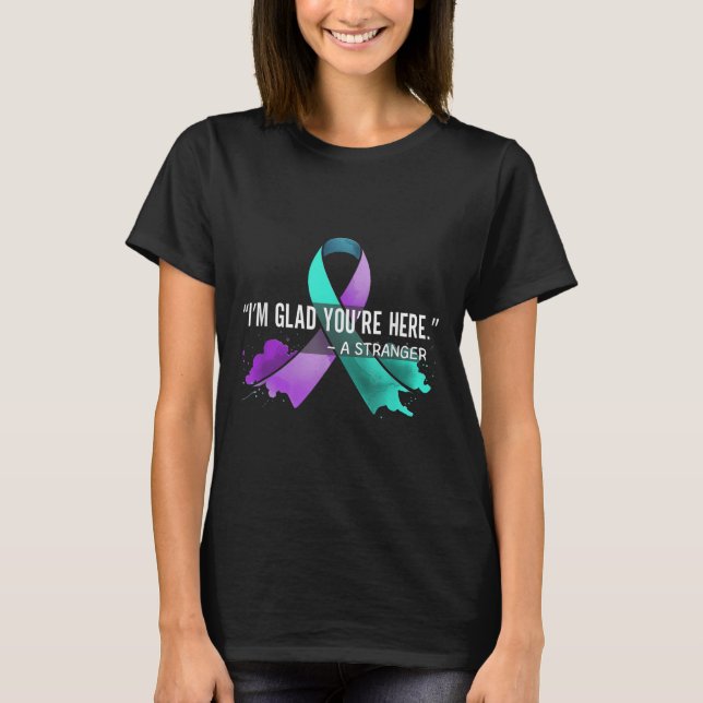 Camiseta Suicide Awareness Suicide Prevention Suprt Survivo (Frente)