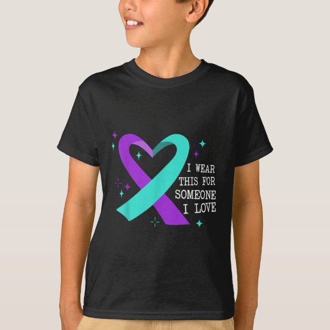 Camiseta Suicide Awareness Suicide Prevention Suprt Survivo (Frente)