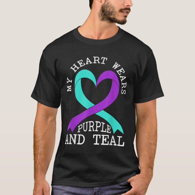 Camiseta Suicide Awareness Suicide Prevention Suprt Survivo (Frente)