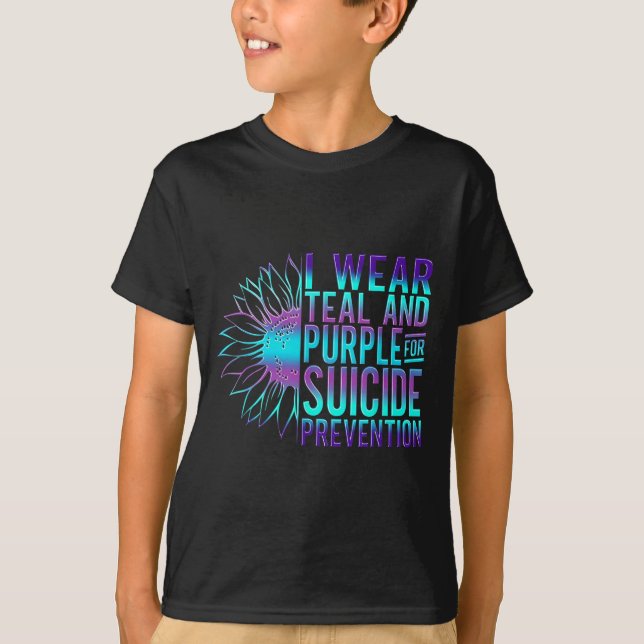 Camiseta Suicide Awareness Suicide Prevention Suprt Survivo (Frente)