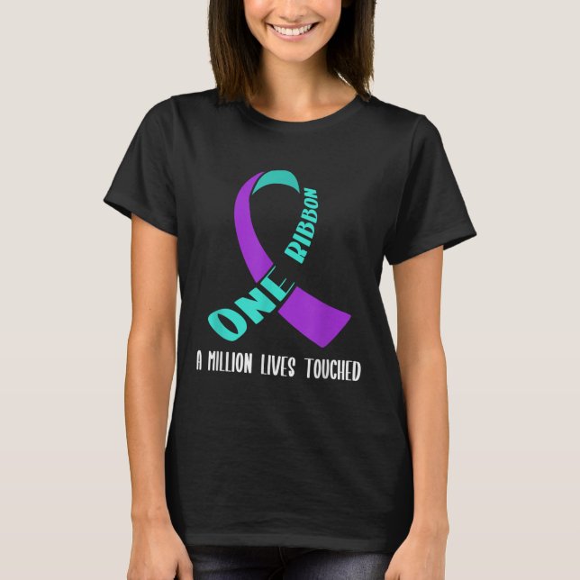 Camiseta Suicide Awareness Suicide Prevention Suprt Survivo (Frente)