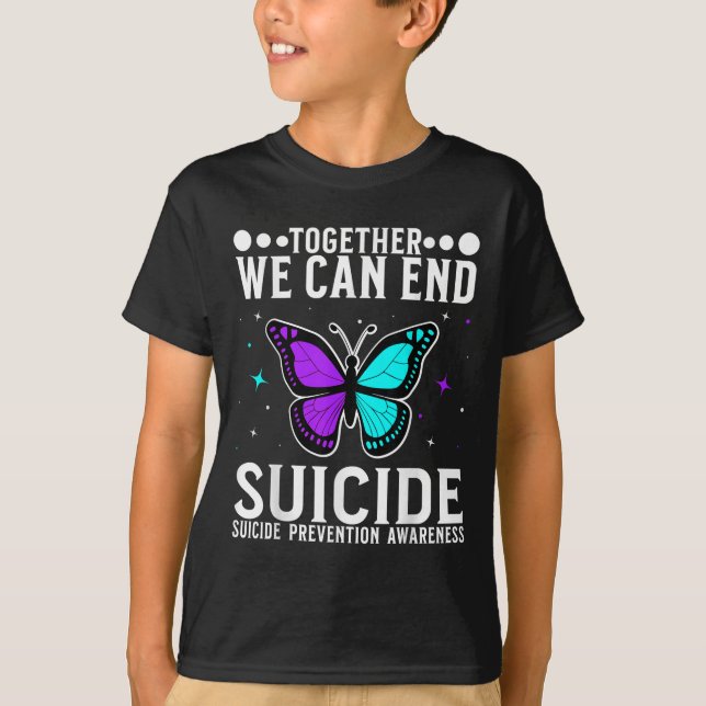 Camiseta Suicide Awareness Suprt Suicide Prevention Awarene (Frente)