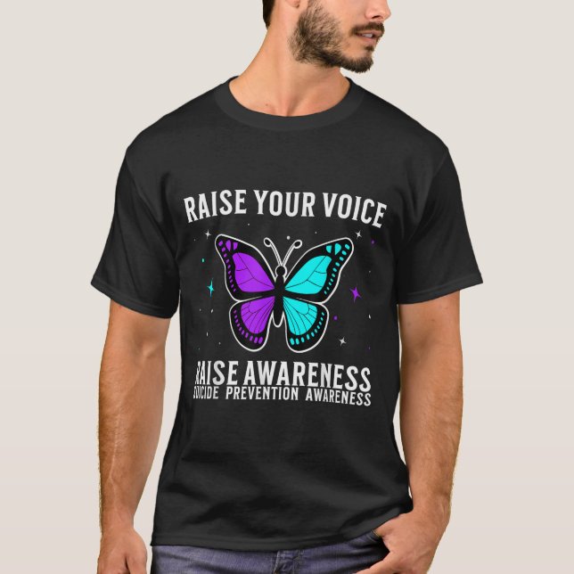 Camiseta Suicide Awareness Suprt Suicide Prevention Awarene (Frente)
