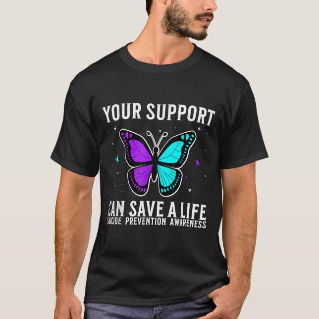 Camiseta Suicide Awareness Suprt Suicide Prevention Awarene (Frente)