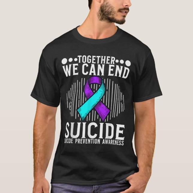 Camiseta Suicide Awareness Suprt Suicide Prevention Awarene (Frente)