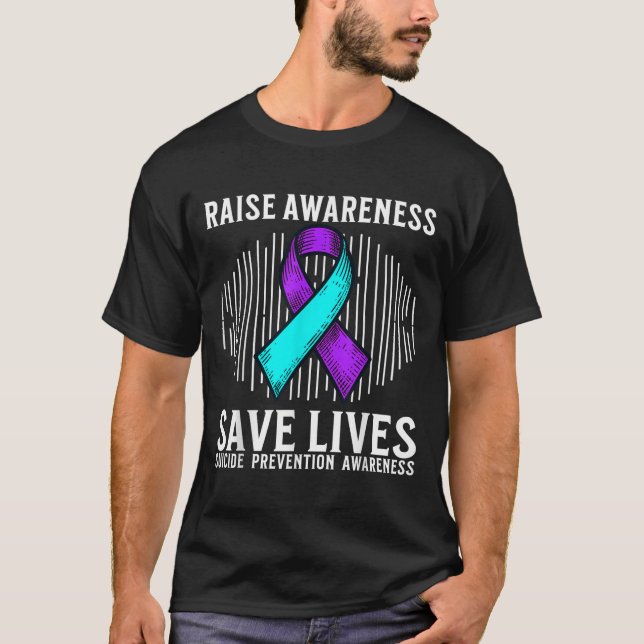 Camiseta Suicide Awareness Suprt Suicide Prevention Awarene (Frente)