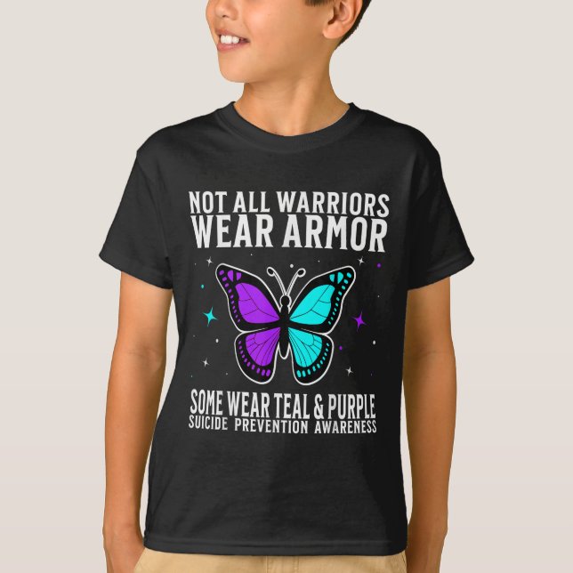 Camiseta Suicide Awareness Warrior Suicide Prevention Aware (Frente)