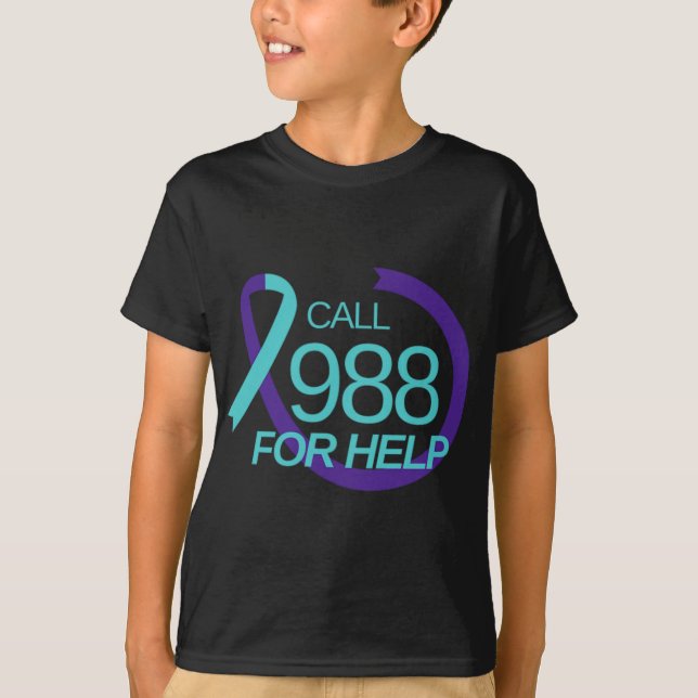 Camiseta Suicide Prevention 988 Suicide Prevention Depressi (Frente)